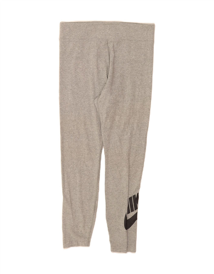 NIKE Womens Graphic Leggings UK 16 Large  Grey Cotton Vintage Nike and Second-Hand Nike from Messina Hembry 