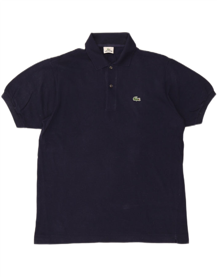 LACOSTE Herren-Poloshirt, Größe 5, groß, marineblaue Baumwolle