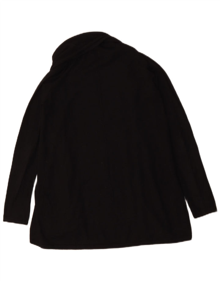 Zara Damen-Cardigan-Pullover UK 10 Kleine schwarze Viskose