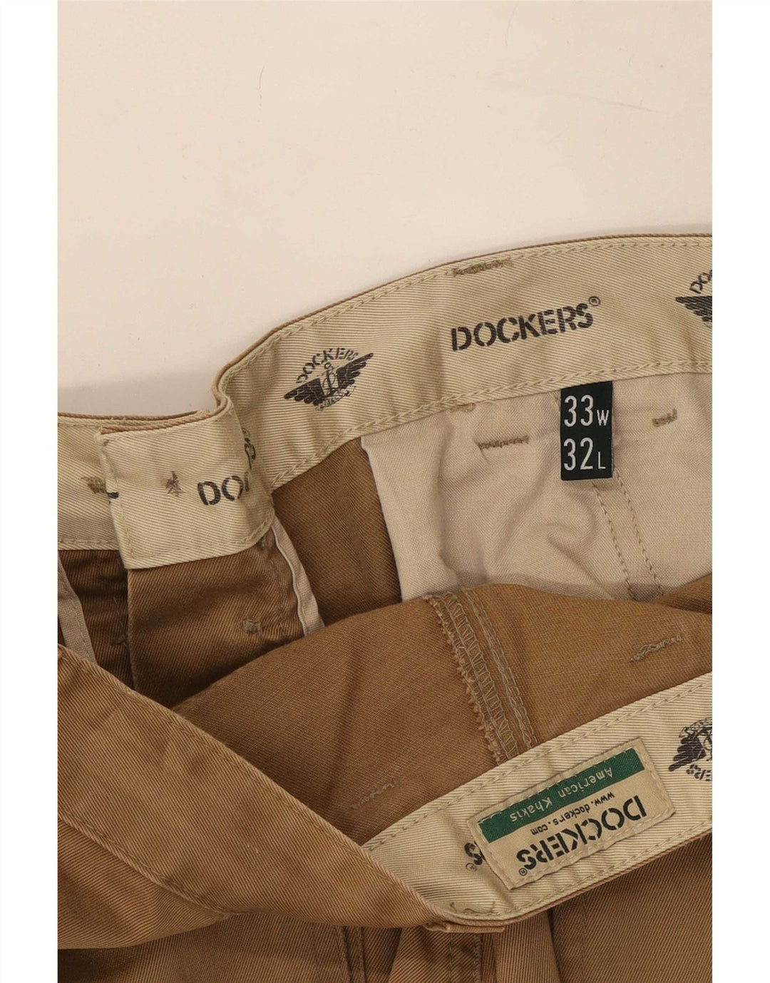 Dockers Herren gerade Cargohose W33 L32 Beige