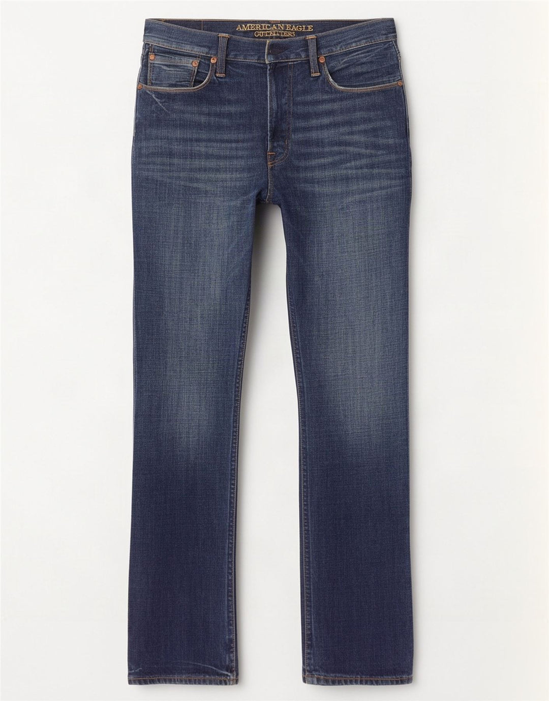 American Eagle Herren Straight Jeans W33 L32 Blaue Baumwolle