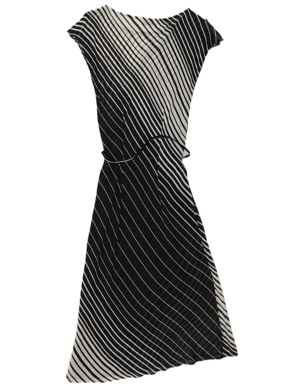 Dorothy Perkins Damen ärmelloses Basic-Kleid UK 12 Medium Schwarz gestreift