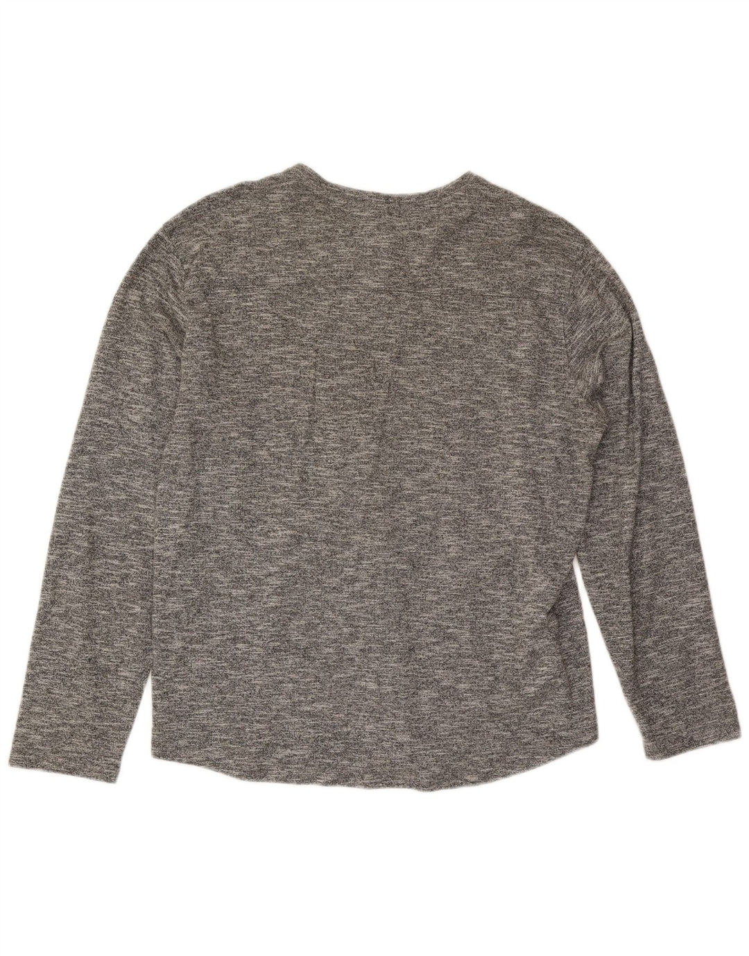 Volcom Herren-Oberteil, langärmelig, XL, grau gefleckte Baumwolle