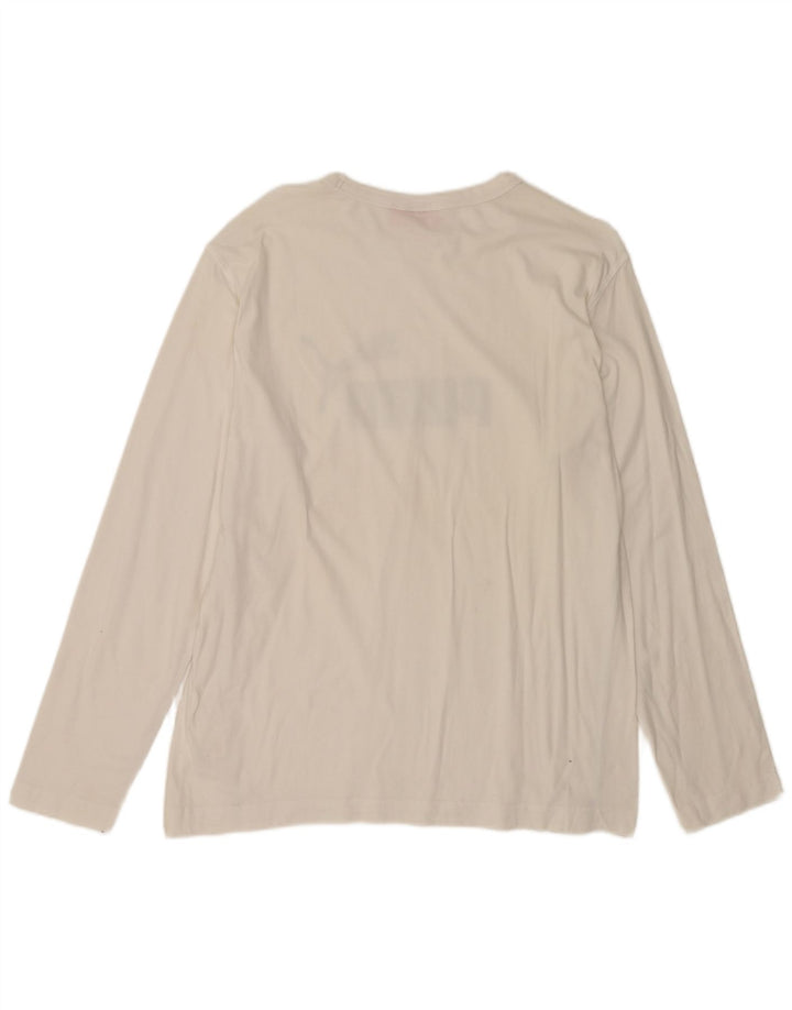 PUMA Herren Graphic Top Langarm Mittelweiße Baumwolle