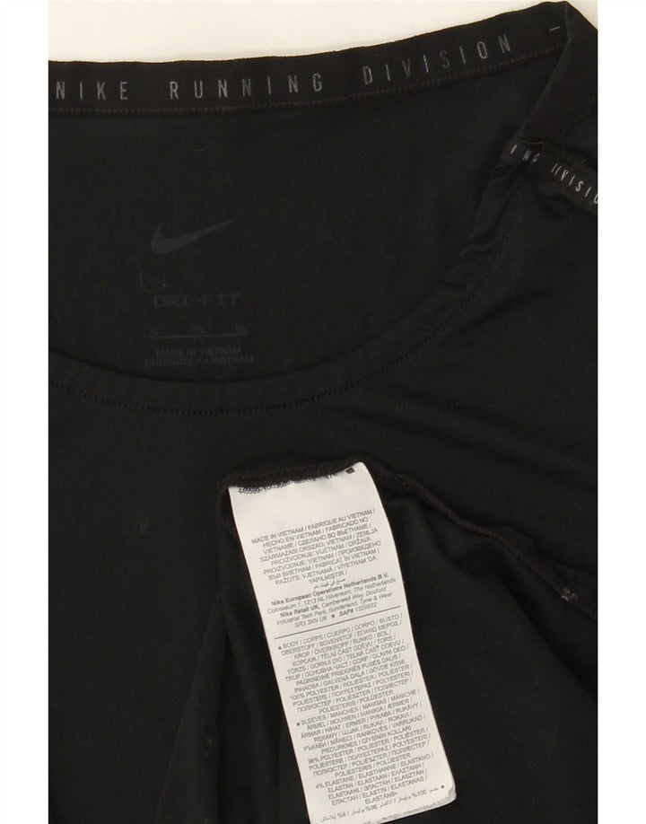 Nike Herren Dri Fit T-Shirt Top XL, schwarzes Nadelstreifen-Polyester