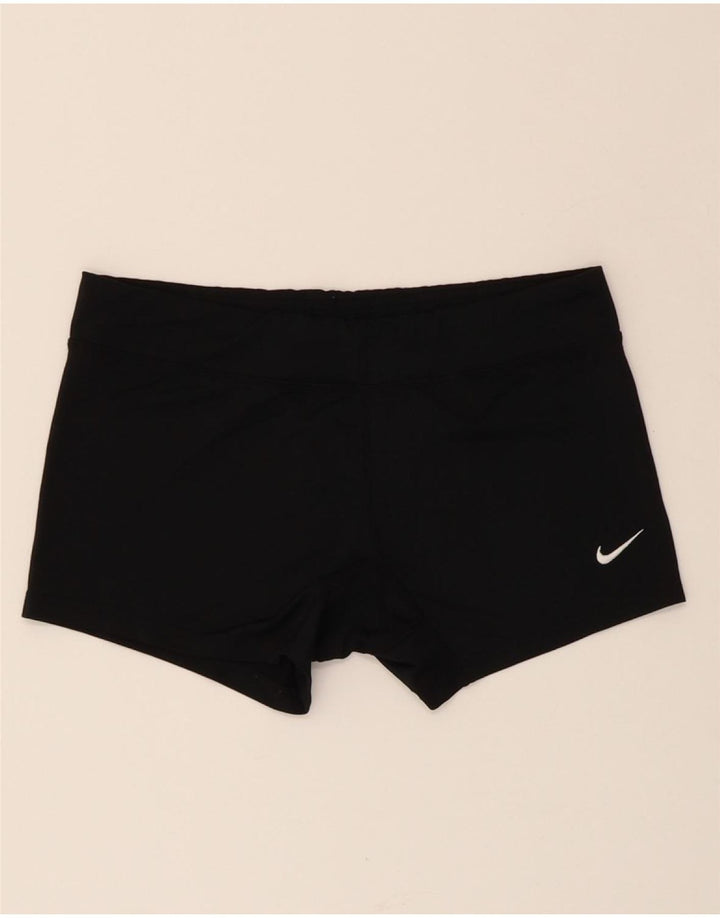 NIKE Womens Dri Fit Sport Shorts UK 12 Medium Black Polyester Vintage Nike and Second-Hand Nike from Messina Hembry 