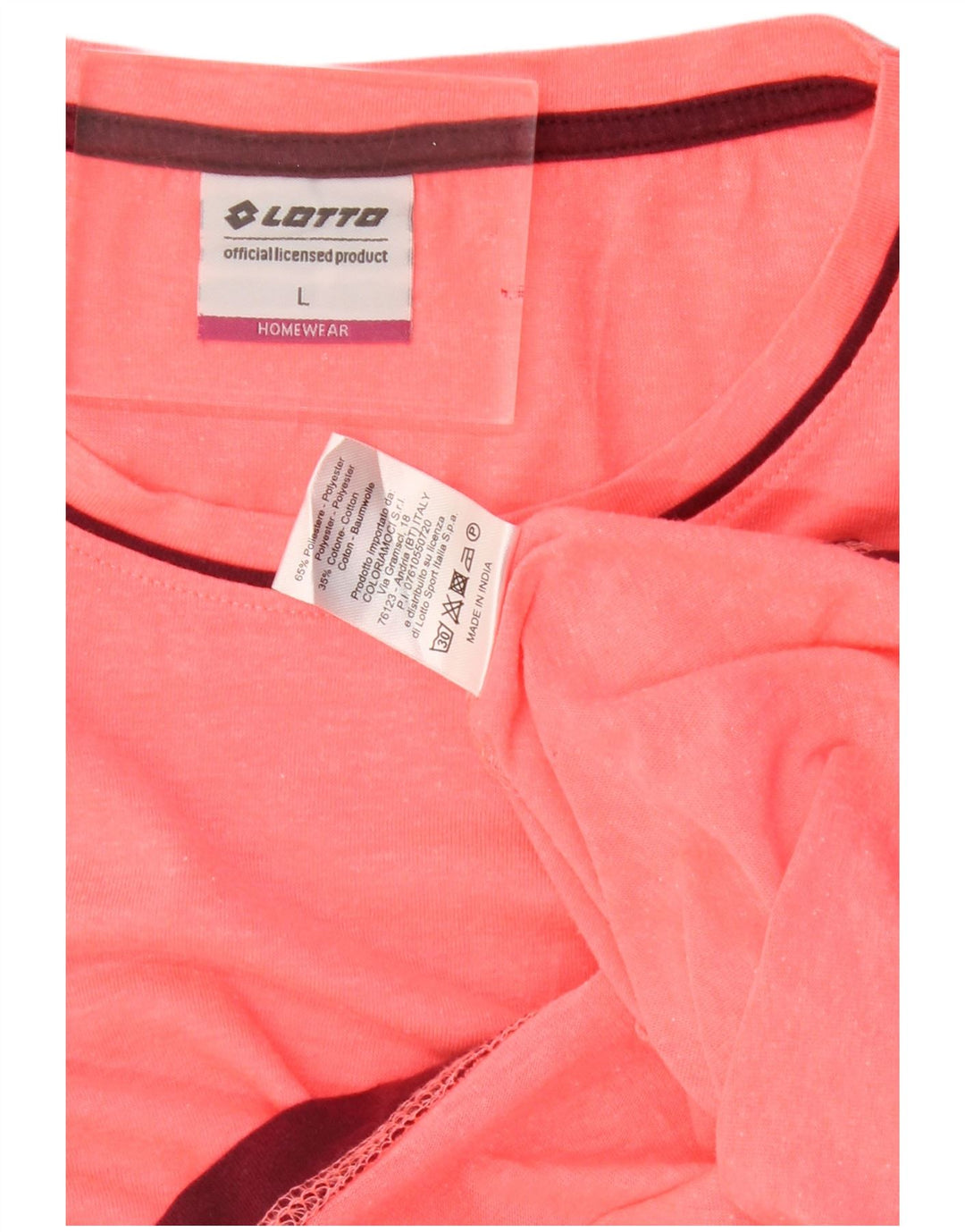 Lotto Damen-Top, langärmelig, UK-Größe 44, Größe L, rosa, Polyester