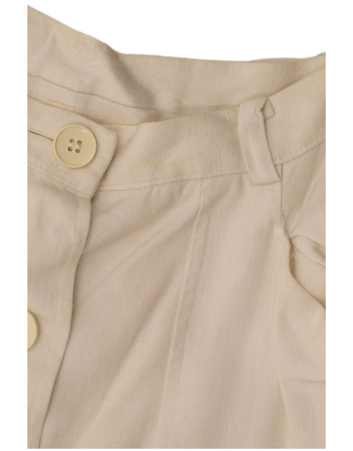 VINTAGE Womens A-Line Skirt W28 Medium White