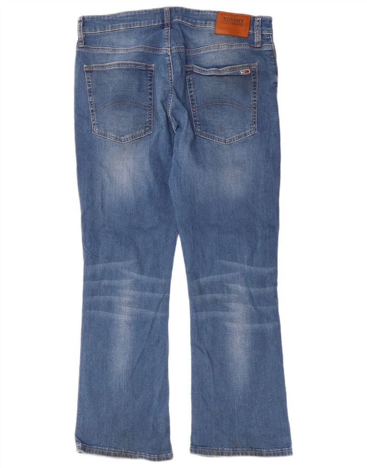 Tommy Hilfiger Herren Ryan Bootcut Jeans W36 L30 Blaue Baumwolle