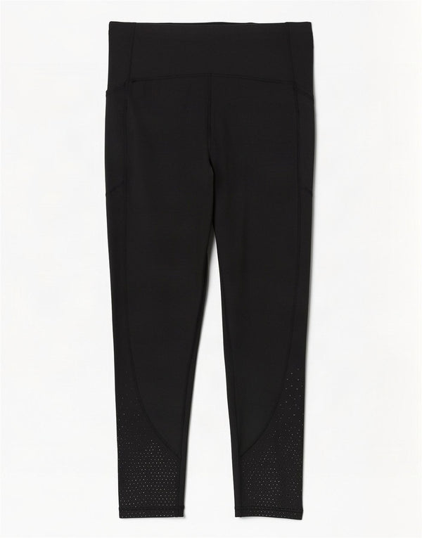 Lululemon Damen Crop Leggings US 10 Large Schwarz gepunktet