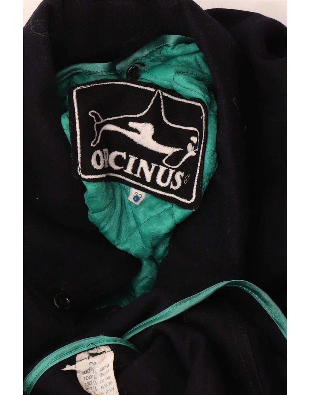 Orcinus Herren-Windbreaker-Mantel IT 52 XL Marineblaue Wolle