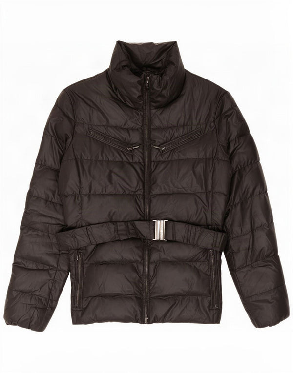 Geox Damen Respira Wattierte Jacke UK 14 Large Schwarz Polyester