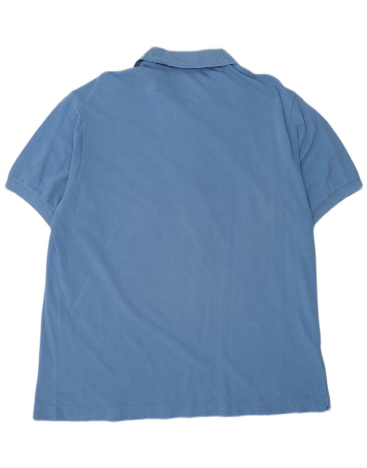 LACOSTE Herren Poloshirt Größe 6 XL Blaue Baumwolle