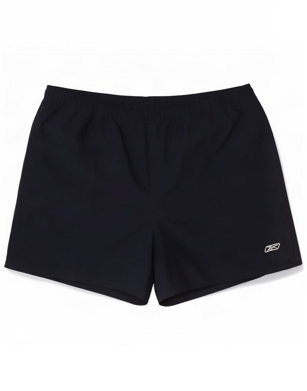 Reebok Damen Sportshorts UK 18 XL Marineblau Polyester