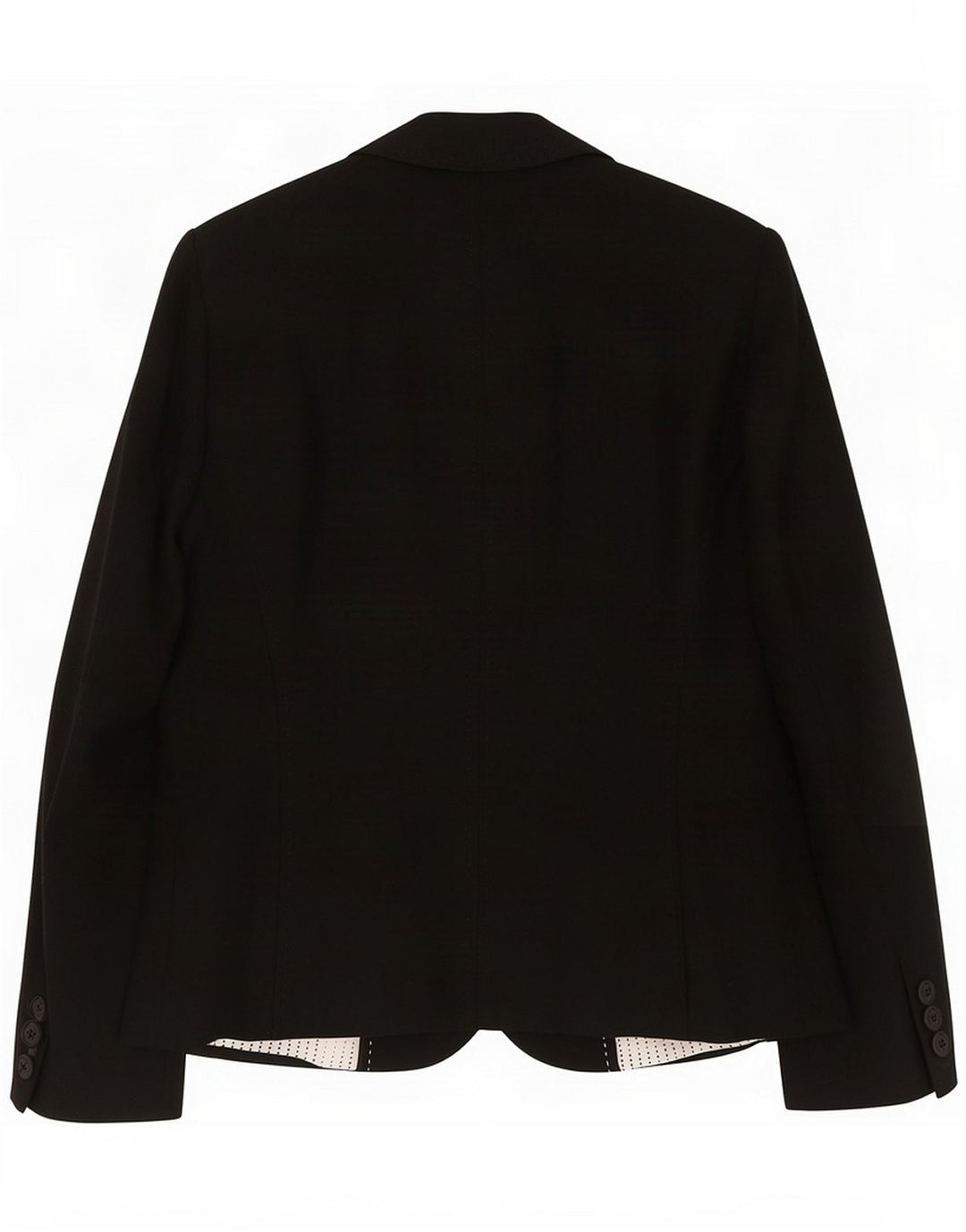 Marks & Spencer Damen 3-Knopf-Blazerjacke UK 12 Mittelschwarzes Leinen