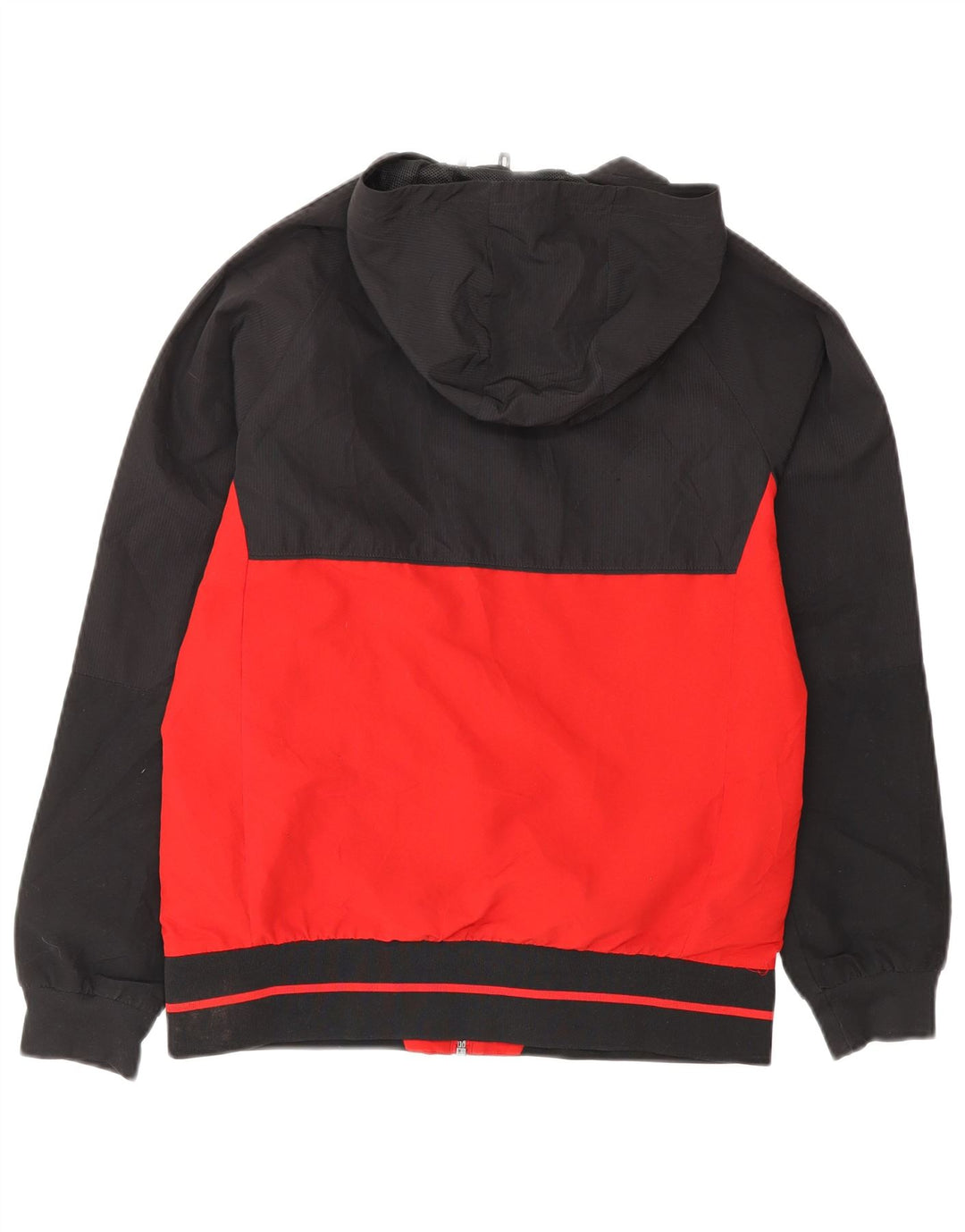 ADIDAS Jungen Climalite Bomberjacke mit Kapuze, 11–12 Jahre, rotes Farbblockdesign