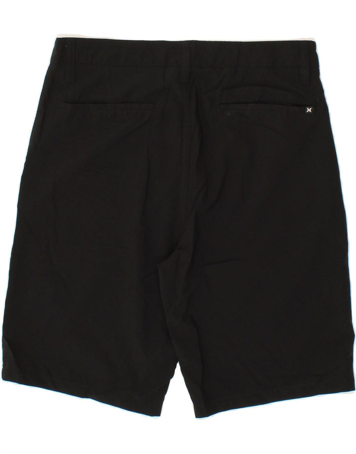 HURLEY Mens Chino Shorts W29 Small Black Polyester Vintage Hurley and Second-Hand Hurley from Messina Hembry 