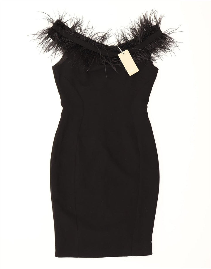 COAST Womens Sleeveless Bodycon Dress UK 10 Small Black Polyester Vintage Coast and Second-Hand Coast from Messina Hembry 