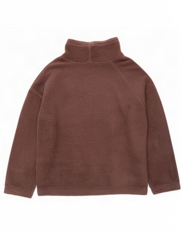 Marks & Spencer Damen Fleecepullover UK 16/18 Large Braun Polyester