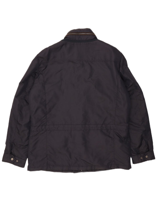 Geox Herren-Utility-Jacke mit Kapuze, UK 46 3XL, Marineblau