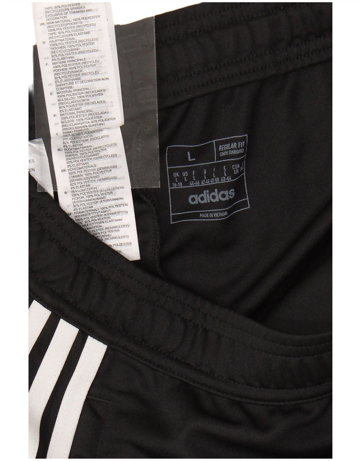 ADIDAS Damen Aeroready Trainingshose UK 16/18 Large Schwarz Polyester