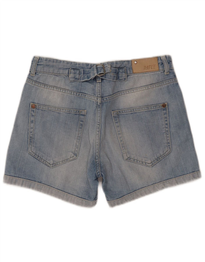 Rifle Womens Distressed Denim Shorts W25 XS Blaue Baumwolle