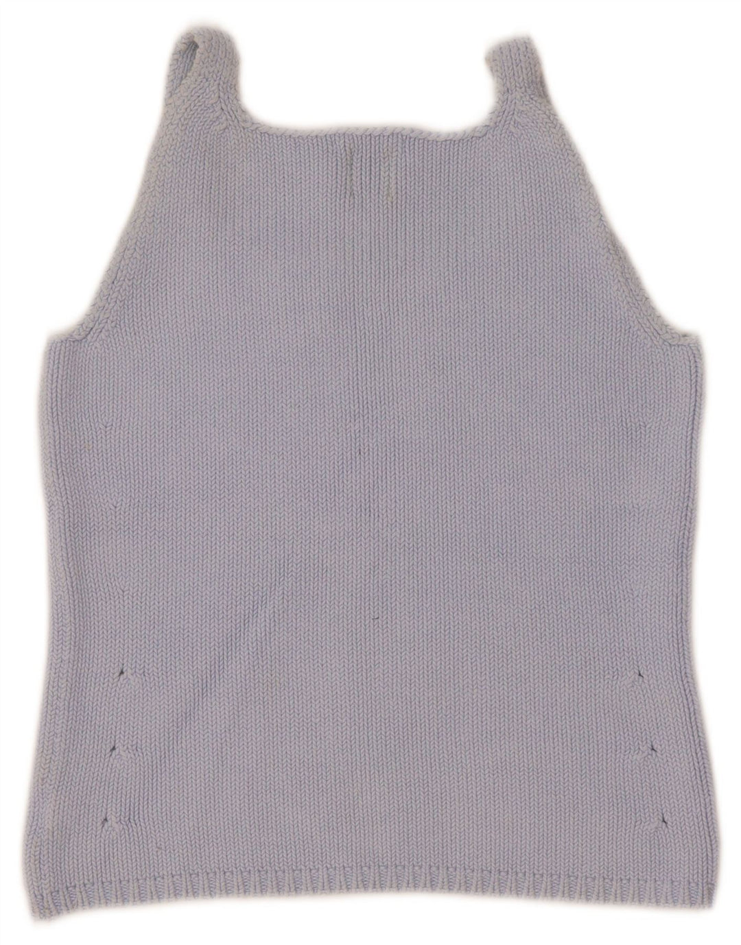 Gap Damen Crop Knit Cami Top UK 8 Small Blaue Baumwolle