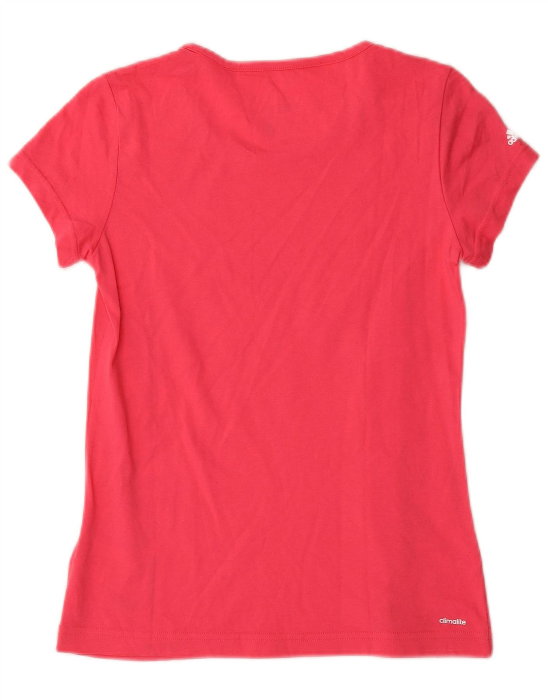 ADIDAS Mädchen Climalite Graphic T-Shirt Top 13–14 Jahre rosa Baumwolle