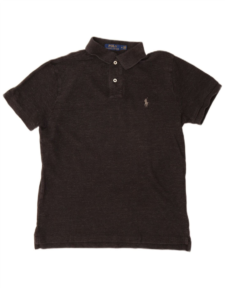 Polo Ralph Lauren Herren-Poloshirt aus mittelgrauer Baumwolle