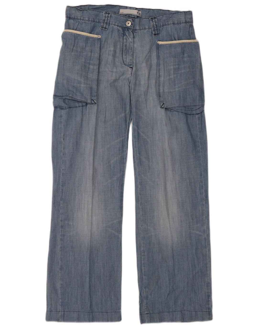 SERGIO TACCHINI Damen Loose Jeans IT 44 Medium W30 L28 Blaue Baumwolle