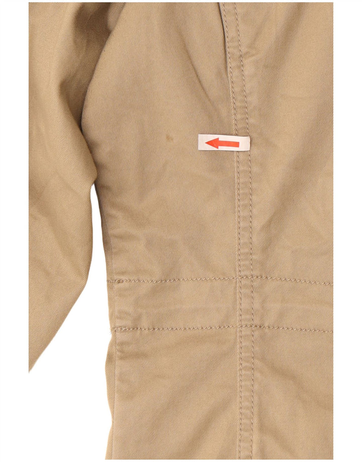 Diesel Herren Utility-Jacke UK 40 Large Beige Baumwolle
