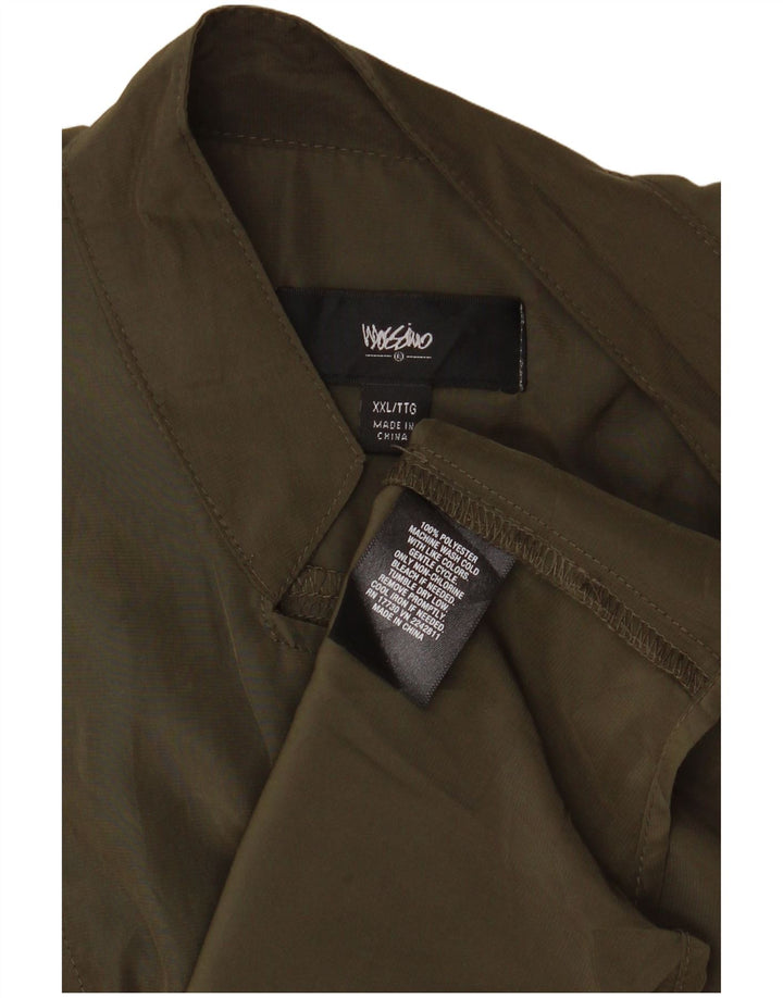 Mossimo Damen Militär-Hemdbluse, ärmellos, UK 20 2XL, Khaki, Polyester