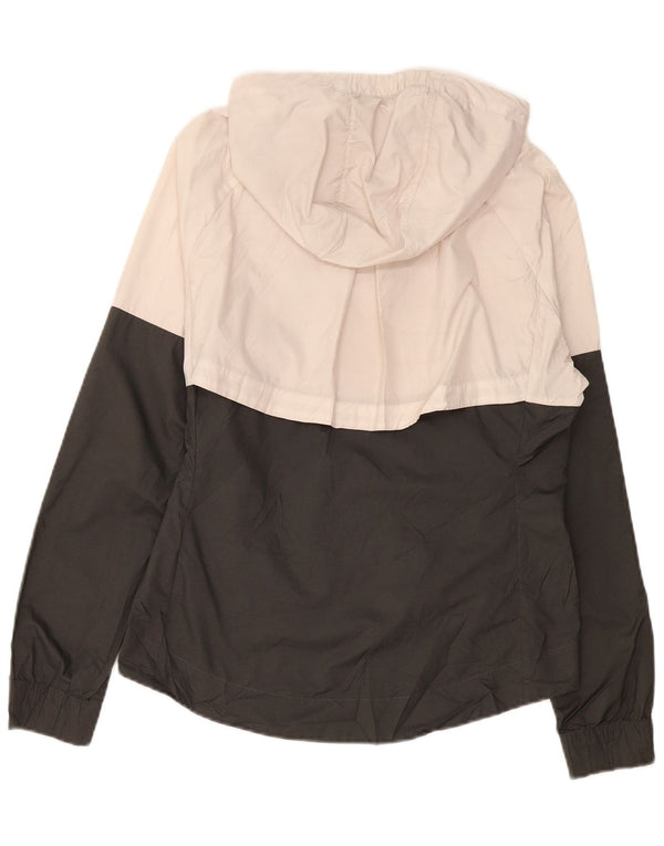Nike Damen-Trainingsanzug mit Kapuze, Top-Jacke, UK 14, Mittel, gebrochenes Weiß, Farbblock