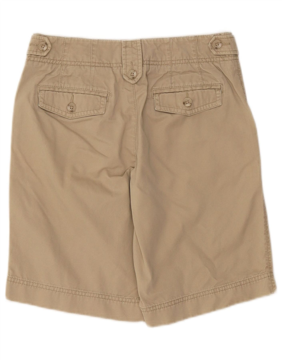 EDDIE BAUER Damen Vashon Fit Chino Shorts US 2 XS W25 Beige Baumwolle