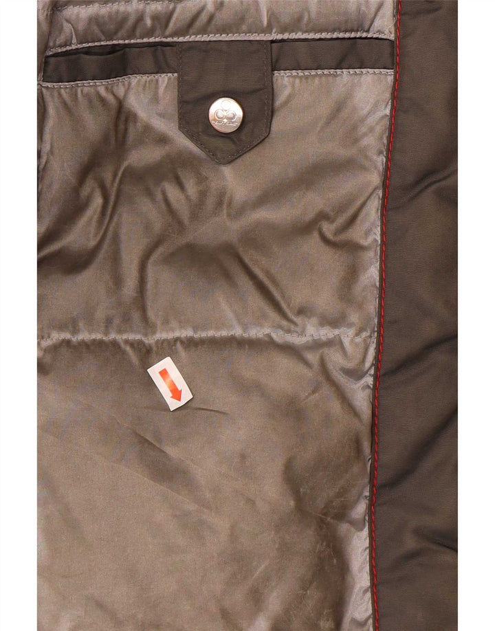 PEUTEREY Wattierter Herrenmantel EU 50 Mittelgraues Polyester