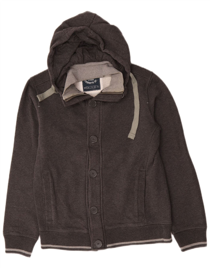 Champion Herren-Kapuzenpullover mit Reißverschluss, klein, graue Baumwolle