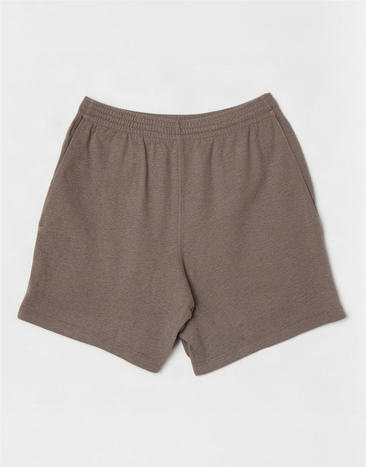 Nike Herren-Sportshorts aus mittelgrau gefleckter Baumwolle