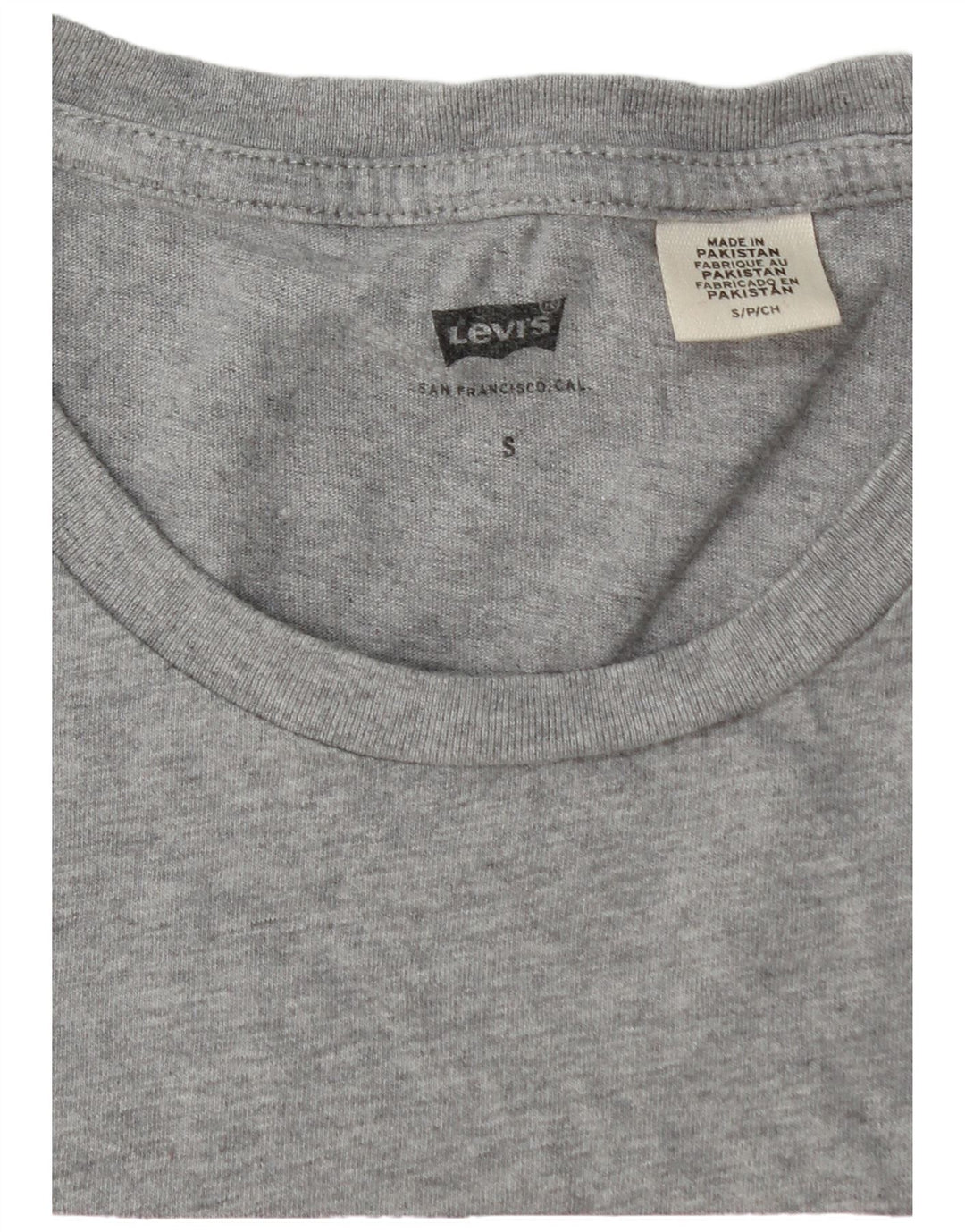 LEVI'S Herren-T-Shirt mit Grafik, Größe S, graue Baumwolle