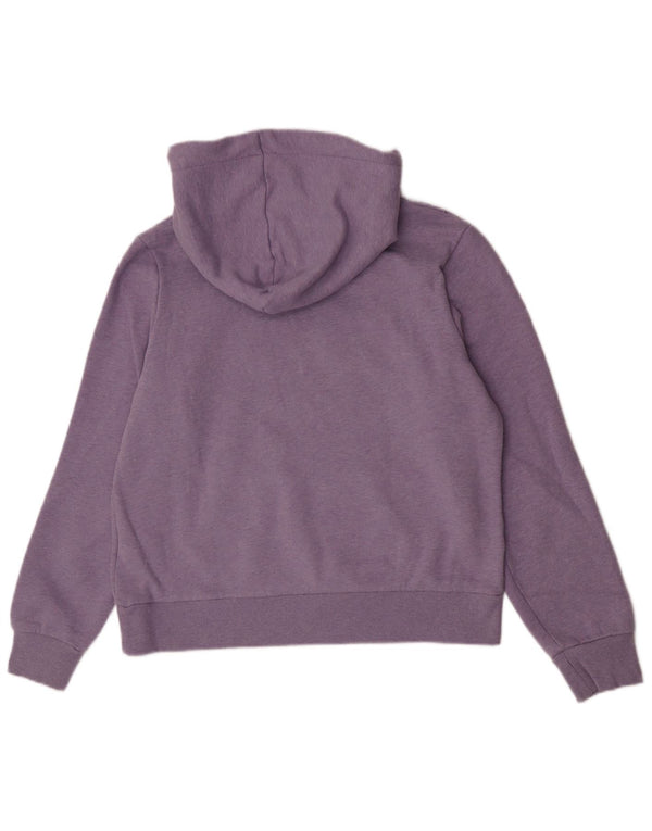 Superdry Graphic Hoodie-Pullover für Damen, UK 16, Größe L, Lila, gesprenkelte Baumwolle