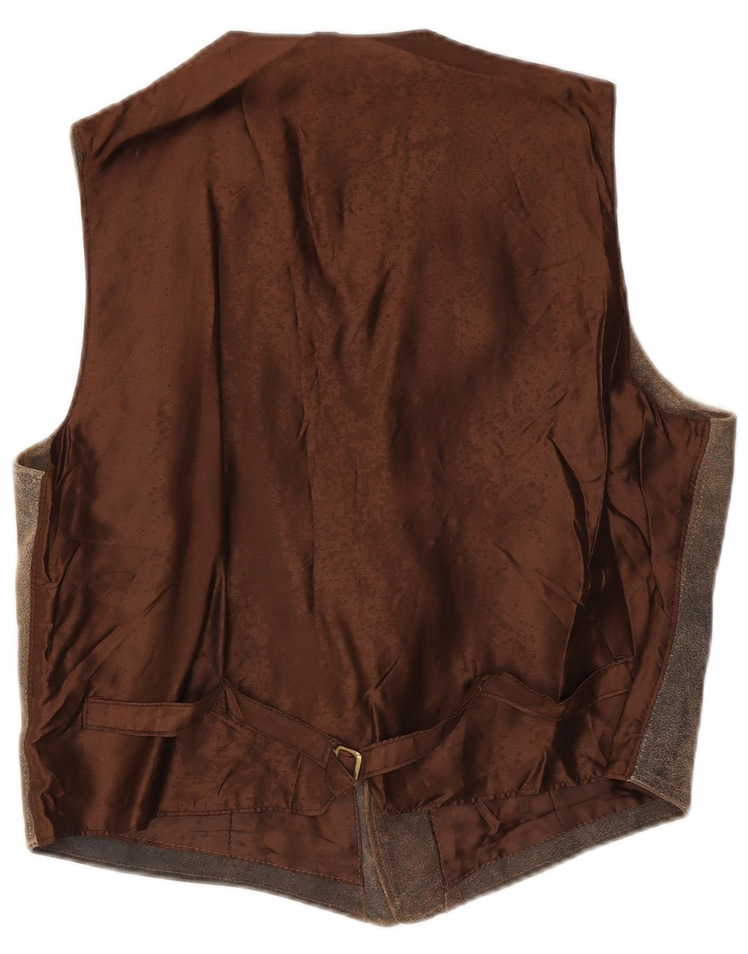 Vintage Herren Lederweste IT 58 2XL Braunes Leder