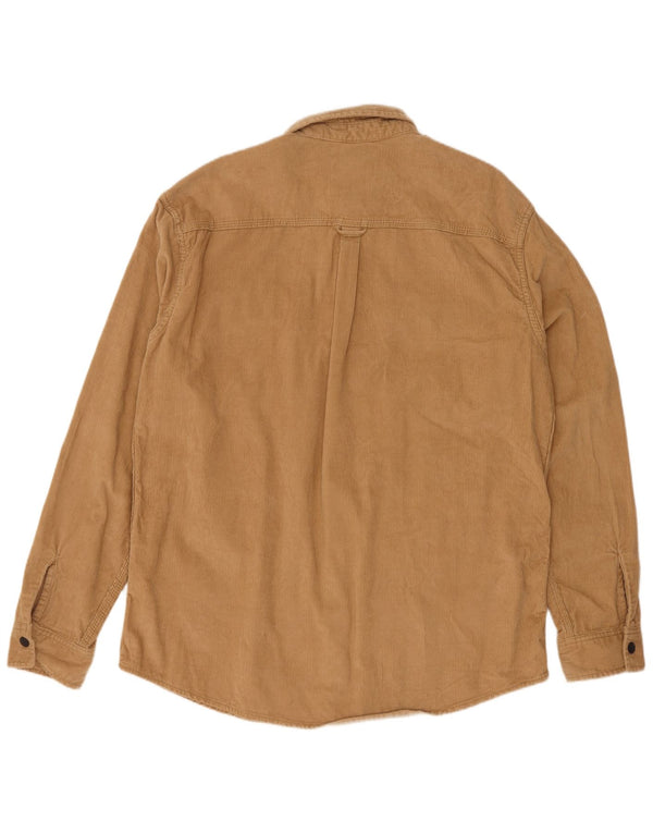 Jack & Jones Herren Cordhemd XL Beige Baumwolle