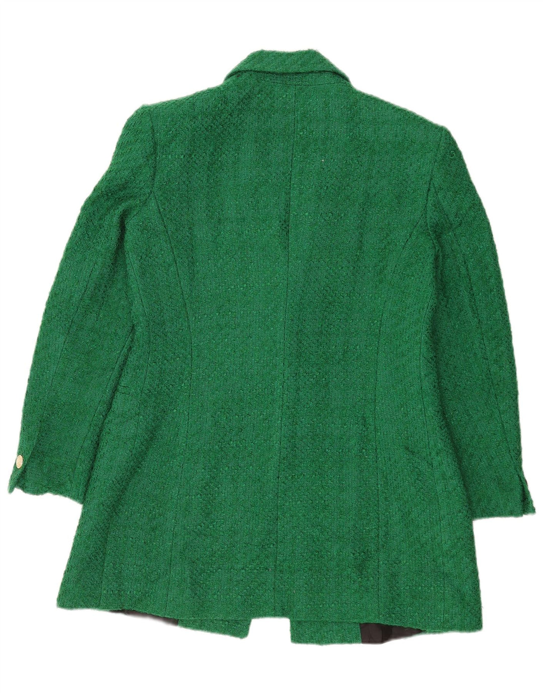 Zara Damen 1-Knopf-Blazer-Jacke, UK 16, großes grünes Acryl