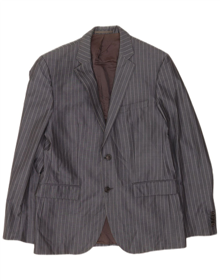 Hugo Boss Herren-Blazer mit 2 Knöpfen, EU 48, mittelgrau, Nadelstreifen
