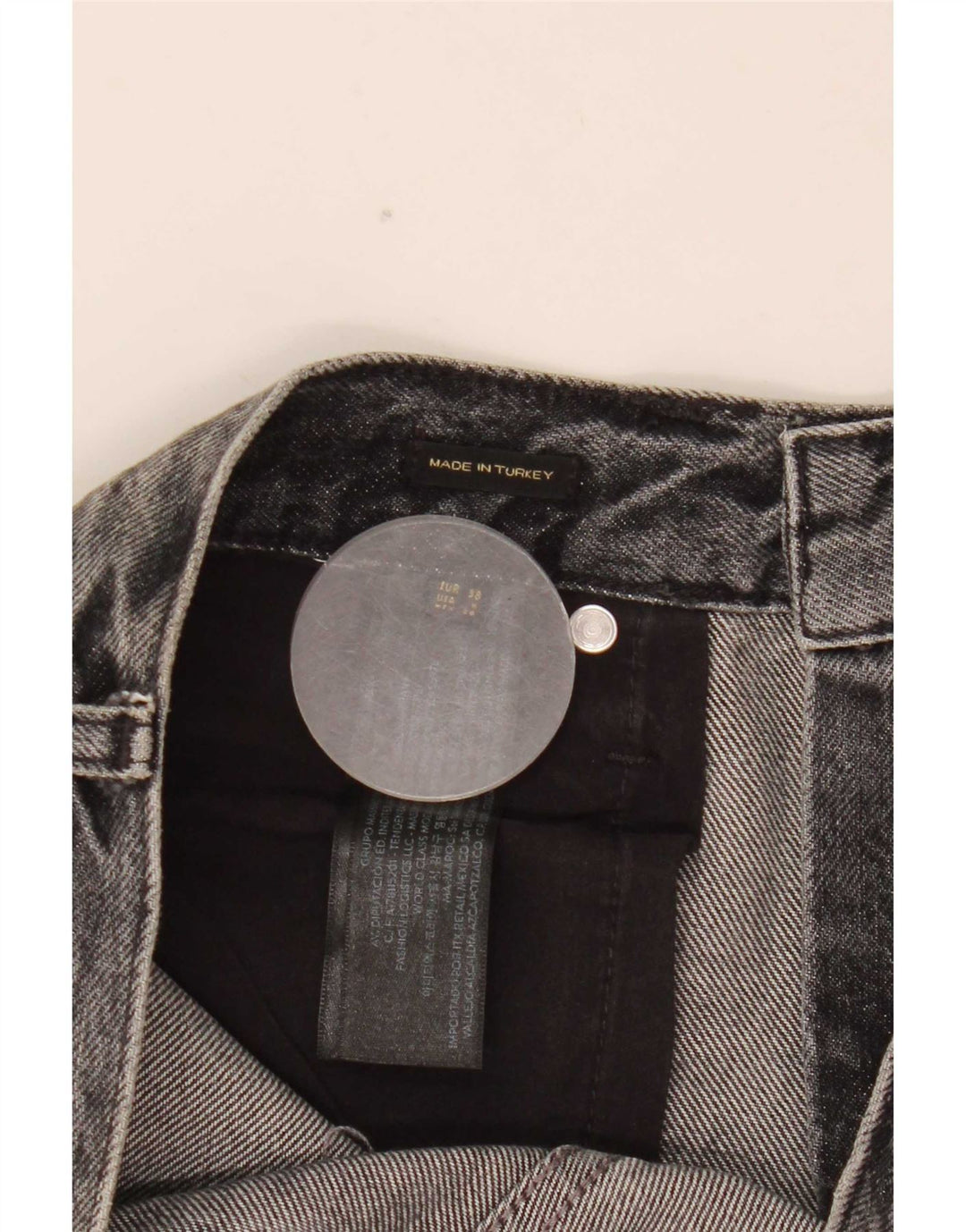 Massimo Dutti Damen Loose Jeans EU 38 Small W28 L30 Graue Baumwolle
