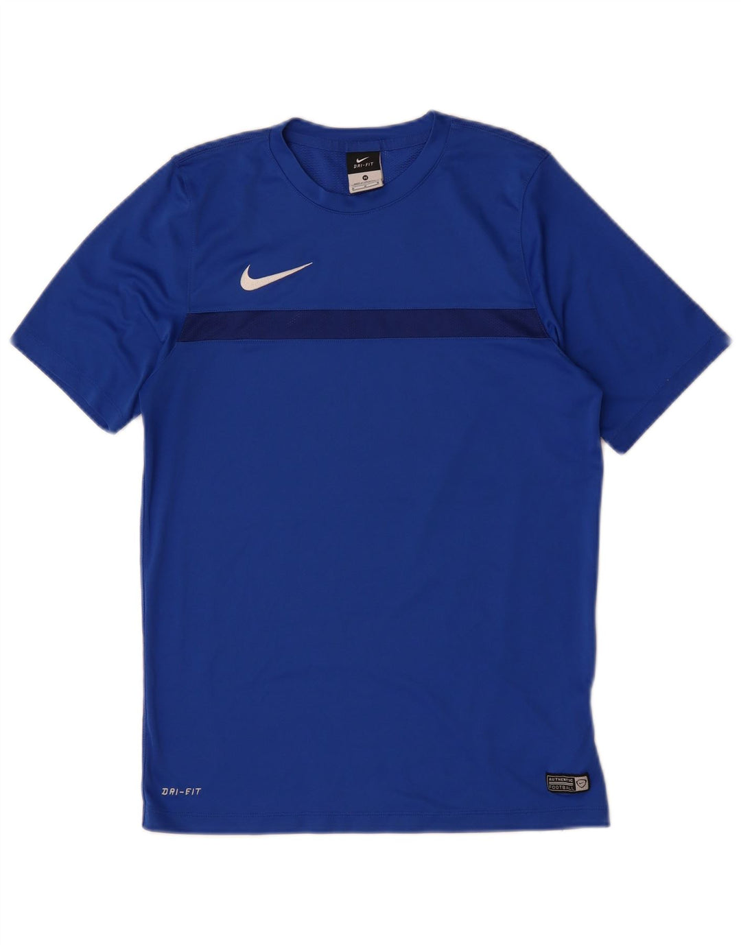 NIKE Herren Dri Fit T-Shirt Top Mittelblaues Polyester