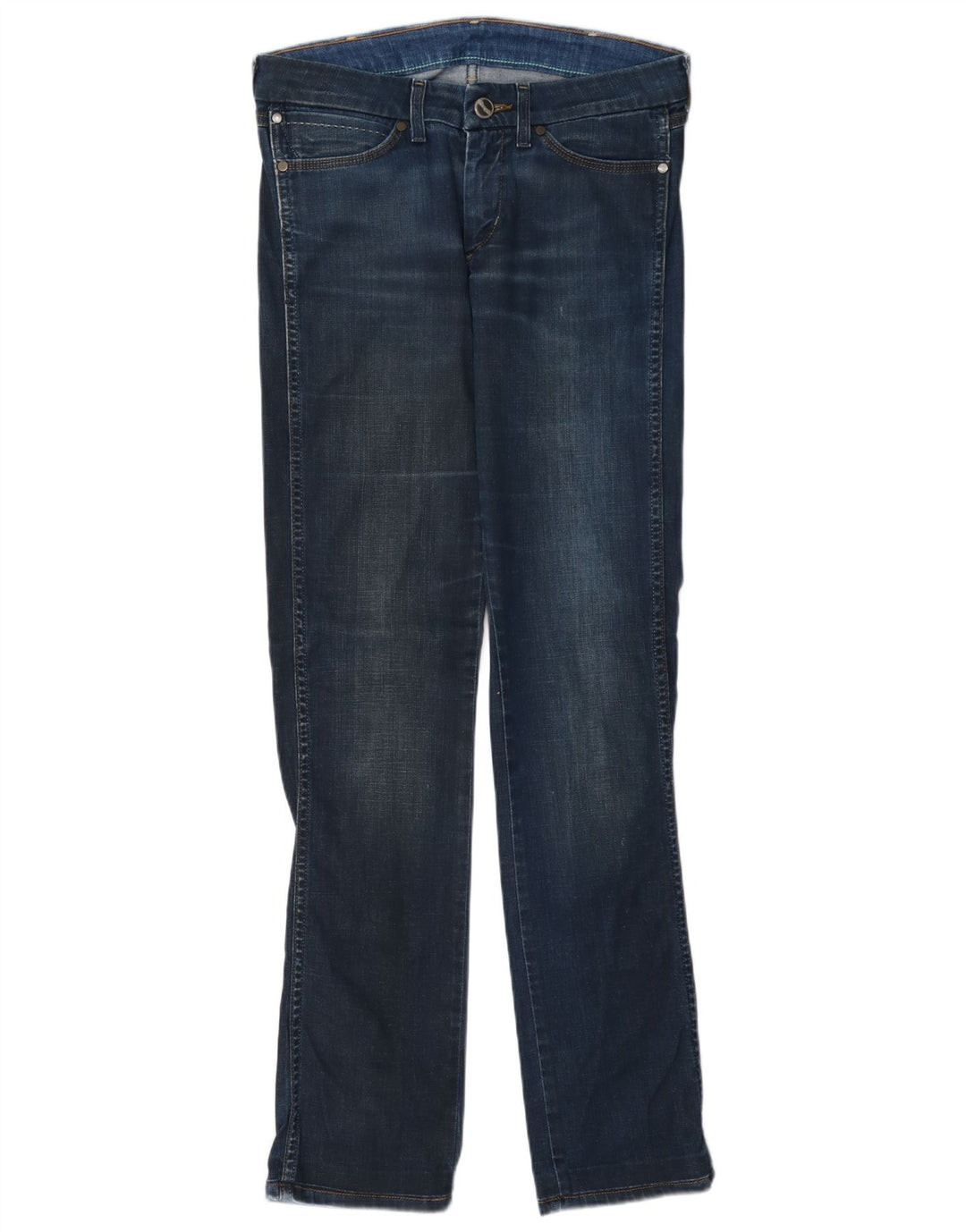 Wrangler Damen Sofia Straight Jeans W30 L36 Blaue Baumwolle