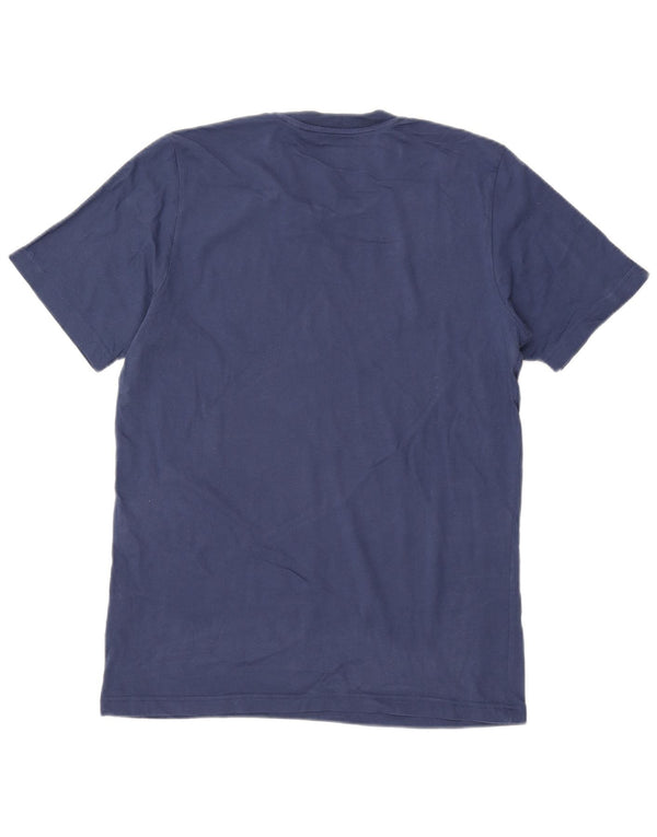 Adidas Mens T-Shirt Top Medium Navy Blue Cotton