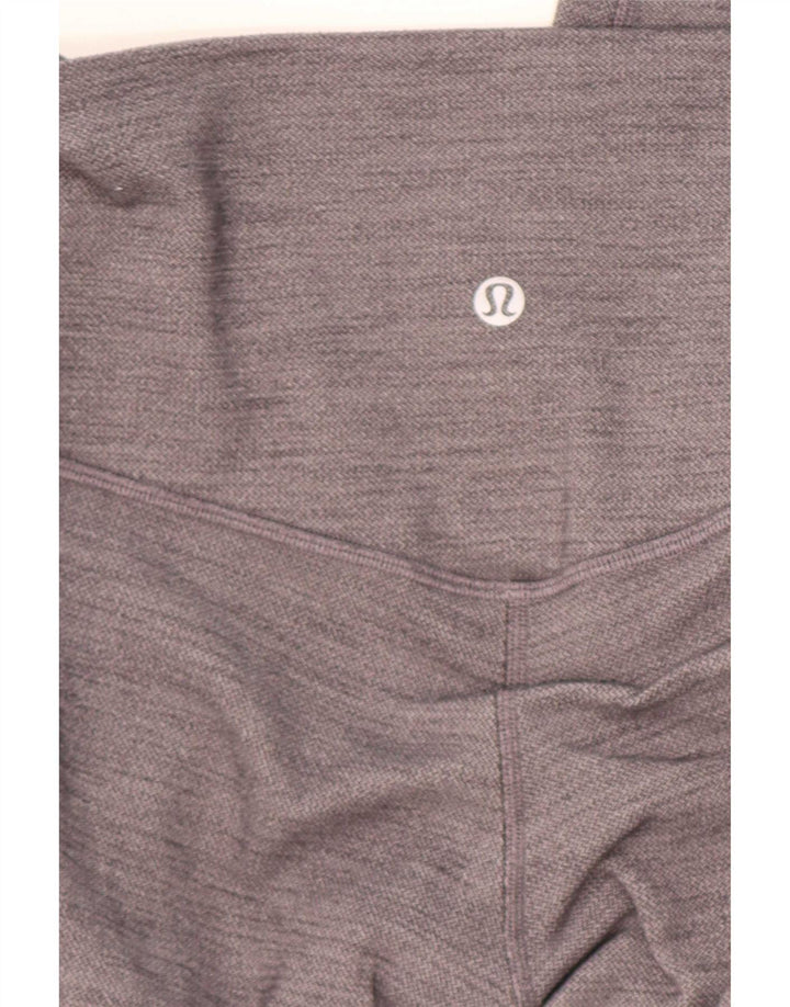 Lululemon Damen Crop Leggings US 4 Small Graues Fischgrätenmuster