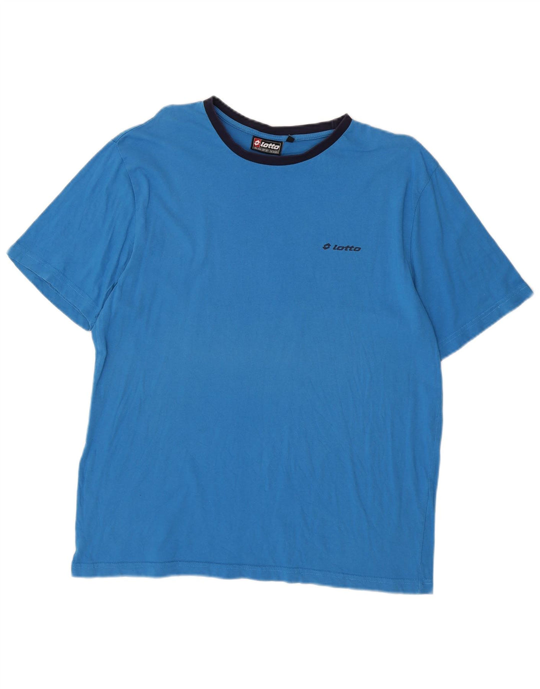 LOTTO Herren T-Shirt Top Large Blau Baumwolle