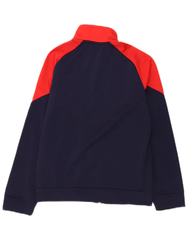 Puma Jungen Grafik-Trainingsanzug-Top-Jacke, 9–10 Jahre, Marineblau, Farbblock